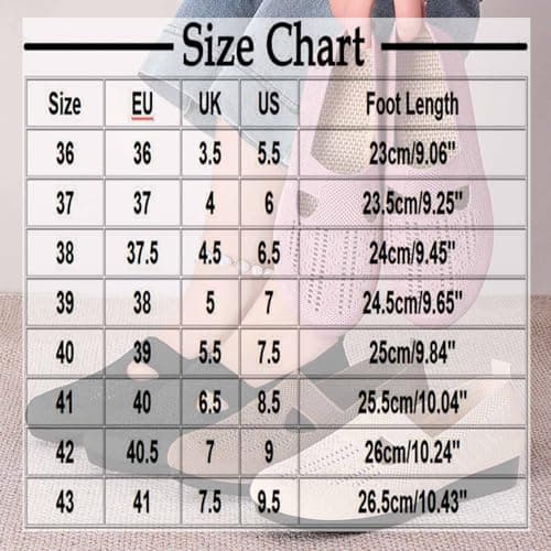 Women's Mesh Loafers Shoes Casual Breathable Slip-ons Flats Summer Knit Comfortable Walking Flat Sneakers — view 3