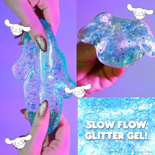 Hello Kitty® and Friends SLIMYGLOOP Gelli Gels – Cinnamoroll™, Slow Rising Sensory Squeeze Toy with Glitter, Gel Filled Fidget Toys