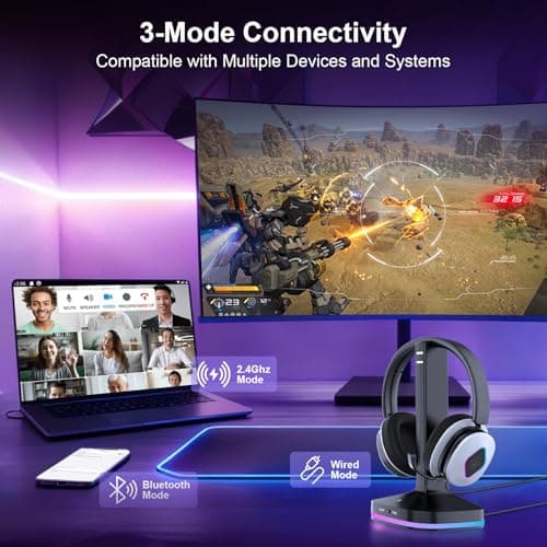 2.4GHz Wireless Gaming Headset for PS5 — view 4