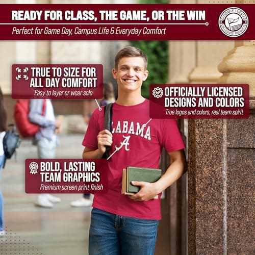 Alabama Crimson Tide Gameday Cotton T-Shirt for Men and Women — view 4