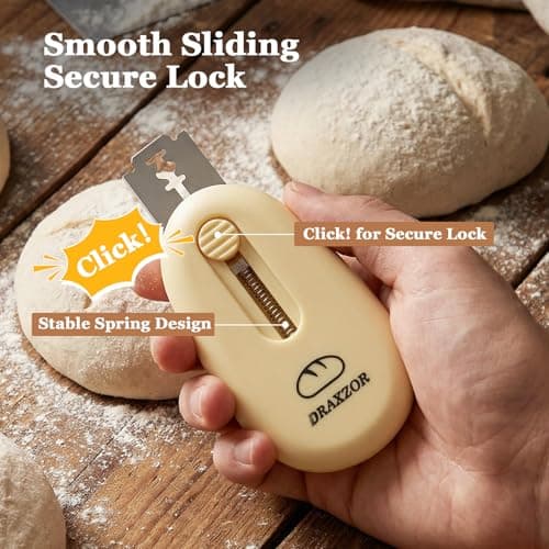 DRAXZOR 3-Pack Bread Lame, Professional Sourdough Scoring Tool Set — view 2