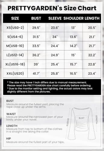 PRETTYGARDEN Women's Long Sleeve Shirt 2026 Fall Crop Going Out Tops Casual Boat Neck Bell Sleeve Ribbed Ruched Y2K Clothes (Black,Medium) — view 5