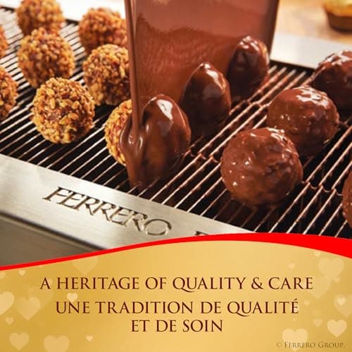 Ferrero Rocher Fine Hazelnut Milk Chocolate; Heart Shaped Gift Box; 8 Count; Individually Wrapped Chocolate; Valentines Day Chocolate; 100 Grams — view 3