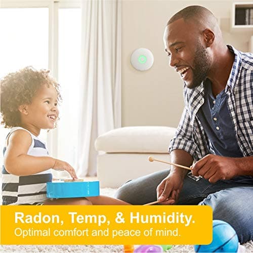 Airthings Wave Radon - Smart Radon Detector with Humidity & Temperature Sensor – Easy-to-Use – Accurate – No Lab Fees – Battery Operated - Free App — view 4