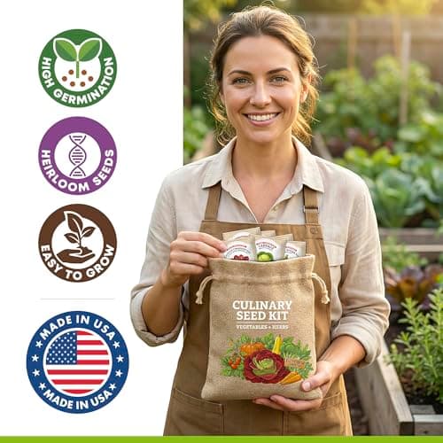 Vegetable/Herb Seeds Variety Pack - 30 Heirloom Seed Gift Kit - Made in USA — view 4
