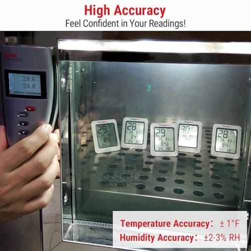 TempPro TP50 Digital Hygrometer Indoor Thermometer with Max/Min Records Room Thermometer and Humidity Monitor with Large LCD Display (Previously ThermoPro) — view 4