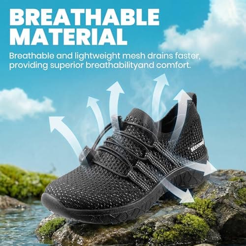 SEEKWAY Hiking Water Shoes for Kids and Toddler - Quick Dry Aqua Shoes and Barefoot for Surf Swim Beach Pool Kayak Sport Accessories, Camping Essentials Non-Slip for Boys Girls Sizes — view 2