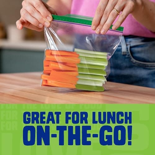 Ziploc Sandwich Bags for On-the-Go Freshness, Grip 'n Seal Technology for Easier Grip, Open and Close, 90 Count — view 4