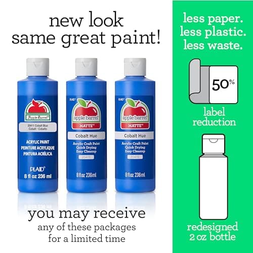 Apple Barrel Acrylic Paint in Assorted Colors (8 Ounce), 20403 White