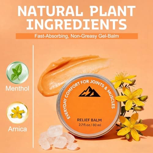 SQZRAN 2pcs Soothing Massage Cream for Knee, Foot, Back & Joint, Fast Absorbing, Non-Greasy, 2.7fl oz — view 5