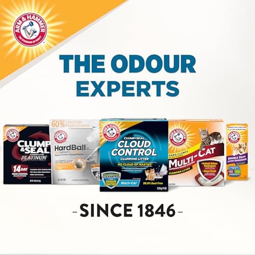ARM & Hammer Cloud Control Clumping Cat Litter, Multi Cat, 6.35kg – 7 Day Odour Control, 99.9% Dust Free, Hypoallergenic Light Scent — view 6