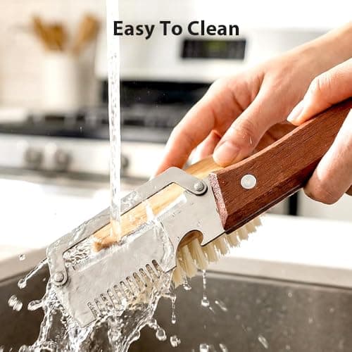 2026New Multi-functional Vegetable Peeler, Ktchen Multi-function Stainless Steel Thickened Fruit Peeler Knife with Wooden Handle, 3-1,Suitable for Peeling Fruits and Shredding Scallions (2PCS) — view 5