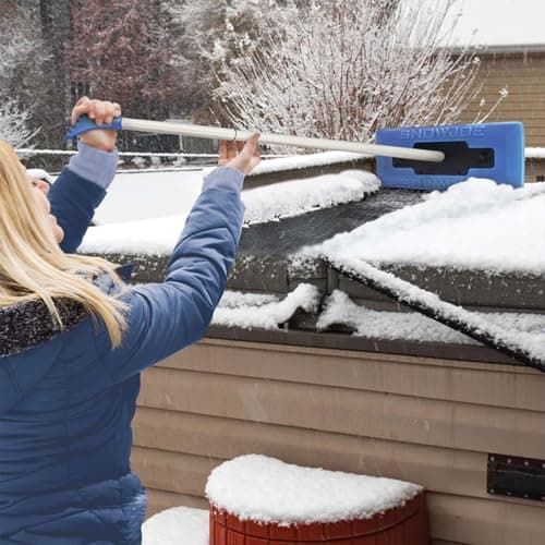 Snow Joe 2-in-1 SnowBroom Go with Ice Scraper & 18" to 23" Telescoping Handle - Compact & Lightweight Dual-Head Car Windshield Snow Remover with Soft Foam Brush for Trucks, SUVs & Sedans, SJBLZD-GO — view 7