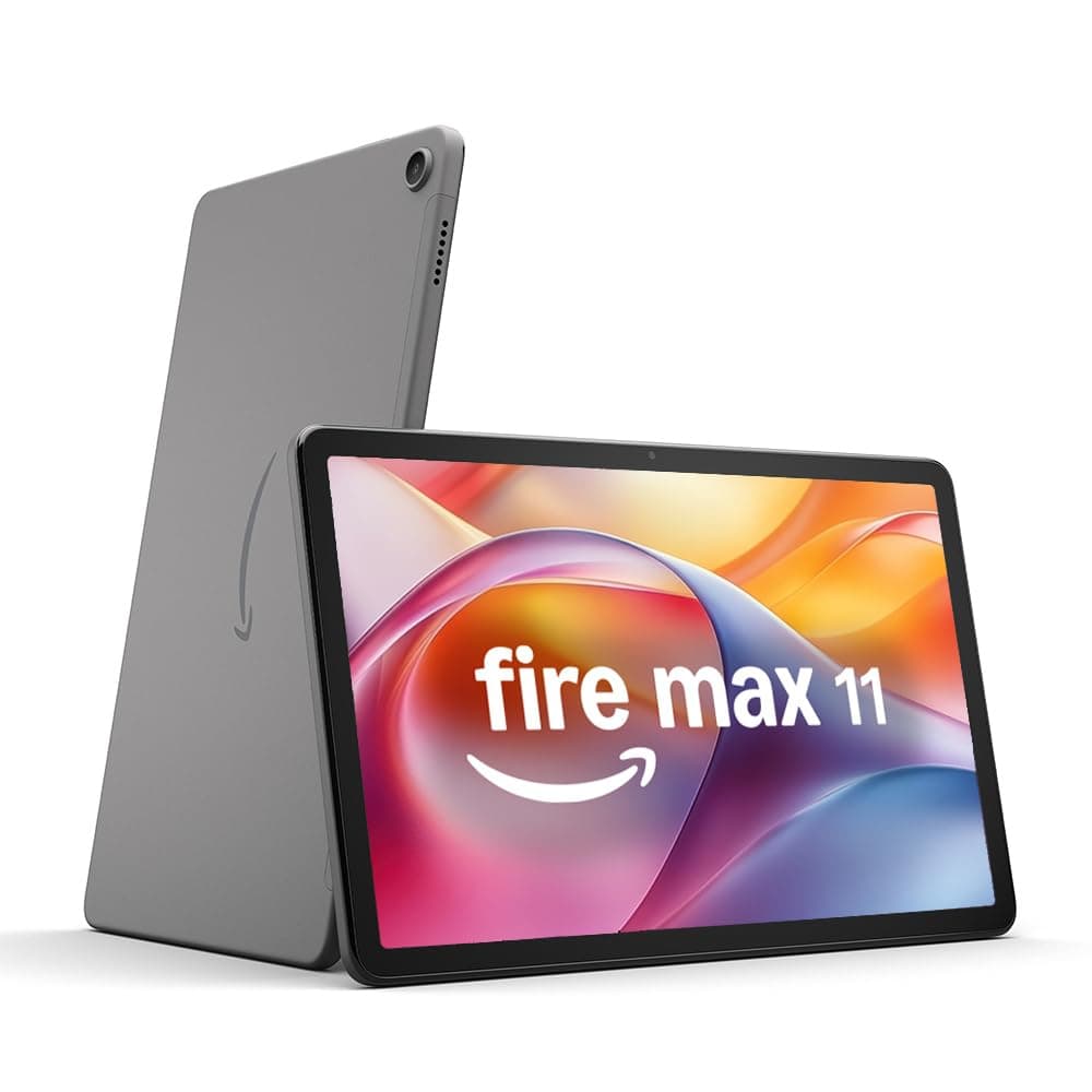 Amazon Fire Max 11 tablet (newest gen), our most powerful tablet yet, vivid 11" display, octa-core processor, 4 GB RAM, 14-hr battery life, 128 GB, Grey, with Ads — view 2