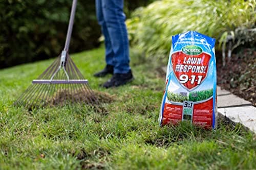 Scotts Lawn Response 9-1-1, 8kg (200 sq Meters / 2,150 sq feet Coverage) | Seed, Fertilizer & Soil Enhancer for Thick, Green Lawns | All-in-one Lawn Solution