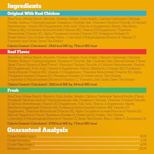 Pedigree Dentastix Large Dog Treats, Original, Beef & Fresh, 2.73 lb. Variety Pack (51 Treats Total) — view 4