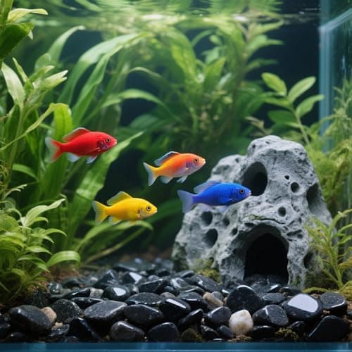 435g Decorative Stones Natural Black Obsidian Aquarium Gravel Decor Polished Pebbles Crushed Quartz Irregular Shaped Bulk Vase Filler Succulent Rocks — view 4