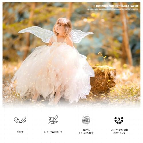 White Glitter Tulle Fabric Rolls, 6" x50yd, for DIY Tutu Skirt & Wedding — view 3