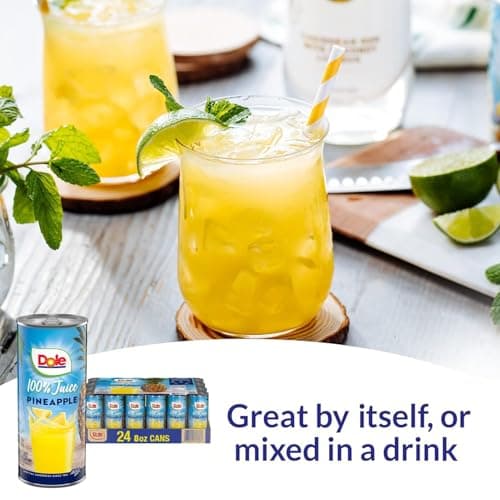Dole 100% Pineapple Juice, 8.0 Fl Oz, Pack of 24 — view 3