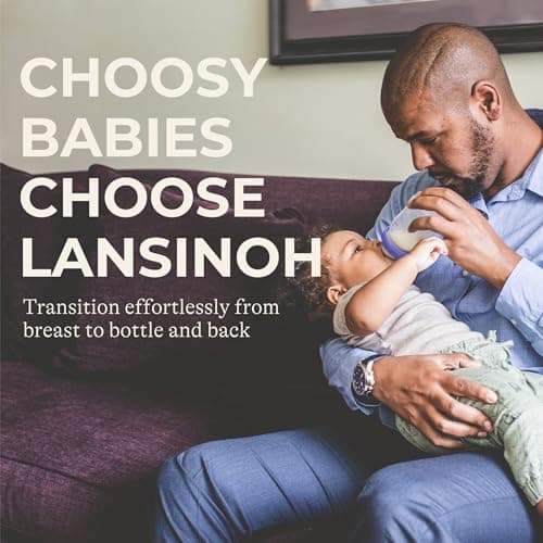 Lansinoh NaturalWave Baby Bottle Nipples, Fast Flow, Size F, 6+ Months, 4 Count 100% Soft, Durable Silicone, Made Without BPA BPS, Anti-Colic, Supports Baby's Developing Mouth and Teeth — view 7