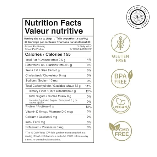 Pride Of India - Natural Three Color Bolivian Royal Quinoa - Protein Rich Whole Grain Jar, 3 pound (1.5 Kilo) Jar (2.2 Pound + 50% Extra Free = 3 Pounds Total)