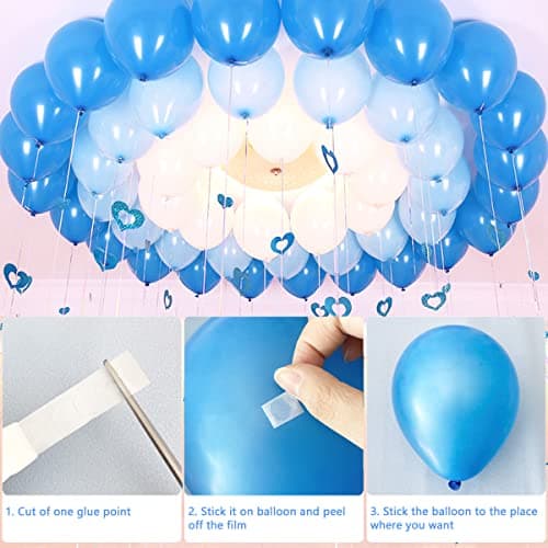 HANWER 200 PCS Glue Points for Balloons, Removable Sticky Point Tape, Adhesive Double Sided Clear dots for Craft Decoration — view 3
