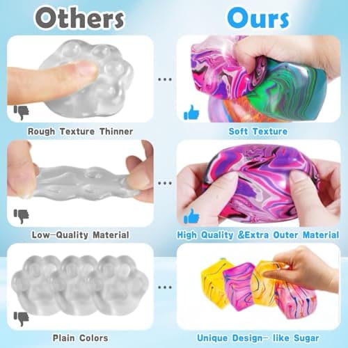 1 Pack Fidget Toys Squishy Stress Cube, Stress Balls for Kids Adults Squishies Stress Relief, Ice Sugar Sensory Toys for Kids with Autism, Fidgets for Classroom Prize Toys(Green,1 Pack) — view 3