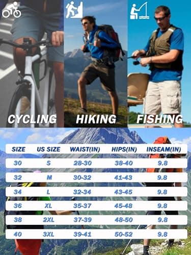 TACVASEN Mens Golf Shorts White Shorts Cargo Hiking Lightweight Quick Dry Water Resistant Workout Fishing Casual with Pockets — view 5