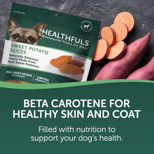 Healthfuls Sweet Potato Slices Healthy Dog Treats – Limited Ingredient, Grain Free, Made from Real Dried Sweet Potatoes, 16 oz — view 3
