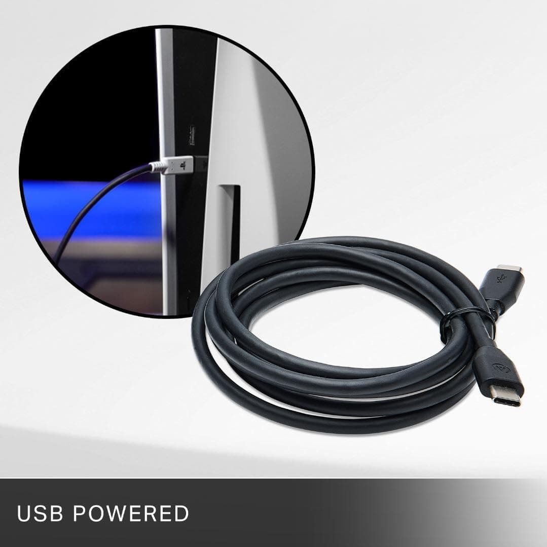 PowerA Charging Station for PlayStation Portal Remote Player with Lumectra, RGB lighting, USB powered, magnetic charger, charge and display, weighted base, officially licensed — view 5