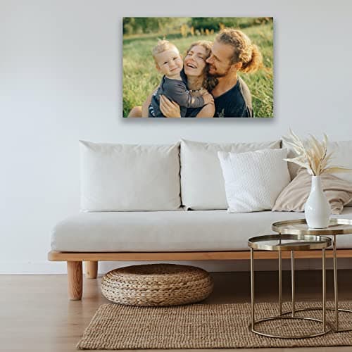 Custom Canvas Prints with Your Photos Framed Canvas Customized Wall Art Personalized Canvas Pictures for Pet/Family Gifts for Mom/Men/Women 8 x 10 — view 3