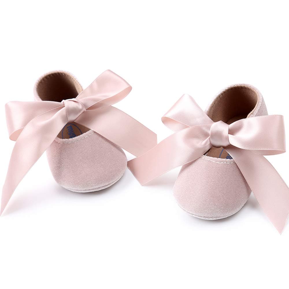 RVROVIC Baby Girl Moccasins Infant Princess Sparkly Premium Lightweight Soft Sole Prewalker Toddler Girls Shoes — view 22