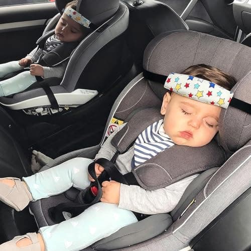 3 Pcs Baby Carseat Head Support Band Neck Relief Headrest Strap for Stroller Car Seat Head Holder for Toddler Kids Children Child Baby Infant(White and Green) — view 5