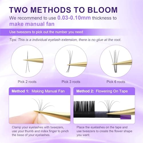 NAGARAKU Classic Individual Lash Extensions 0.05 D 12mm For Volume Fans — view 4