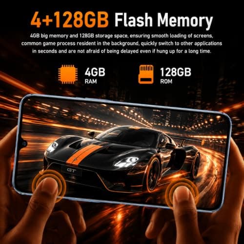 Echoamo C25 Unlocked 5G Smartphone, Android 13.0. (4GB+128GB, Black) — view 3