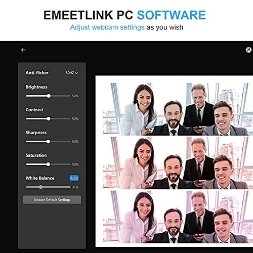 EMEET 1080P Webcam with Microphone, C960 Web Camera, 2 Mics Streaming Webcam, 90°FOV Computer Camera, Plug and Play USB Web Cam for Online Calling/Conferencing, Zoom/Teams/Facetime/YouTube, Laptop/PC — view 5