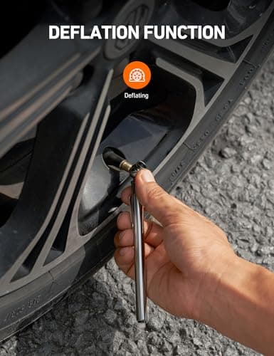AstroAI Tire Pressure Gauge 2 Pack (10-75 PSI, 10-120 PSI) 12 Stem Caps Calibrated to ANSI B40.1 Grade B (±2%), Stainless Steel Body and 3 Measurements for Cars and Bicycles, Tools for Tire Repair — view 6