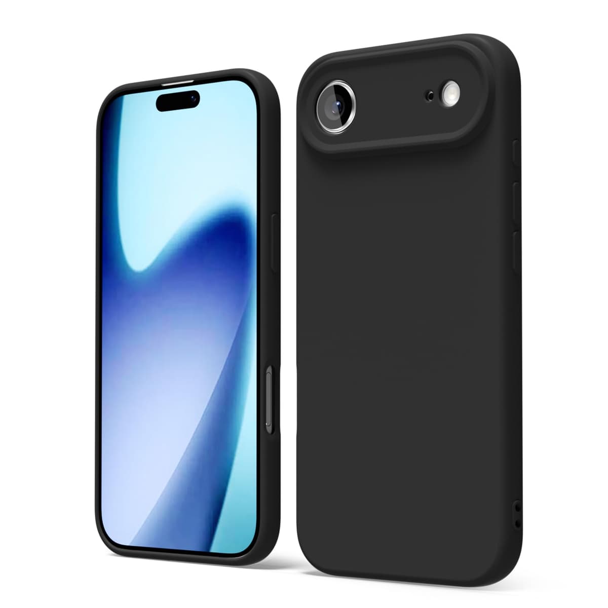 oakxco for iPhone 17 Pro Max Phone Case Liquid Silicone, Cute Thin Slim Grip Soft Rubber Gel for Women Men, Smooth Matte TPU Plain Solid Color Girly Simple Case with Camera Cover, Light Pink — view 1353