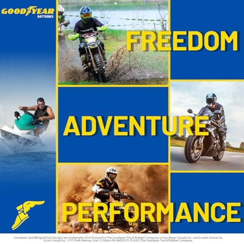 Goodyear GYTZ14S - 12 Volt 13 AH, 230 CCA, Rechargeable High-Performance, Maintenance Free, SLA - AGM Battery for Motorcycle, ATV, UTV, Scooter, Snowmobile, Motorbike and more! — view 5