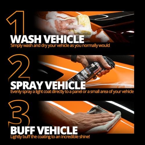 CERAKOTE® Platinum Rapid Ceramic Paint Sealant Spray (14 oz.) - Maximum Gloss & Shine – Extremely Hydrophobic – Unmatched Slickness - Ceramic Spray Coating - 50 Wash Rating — view 3