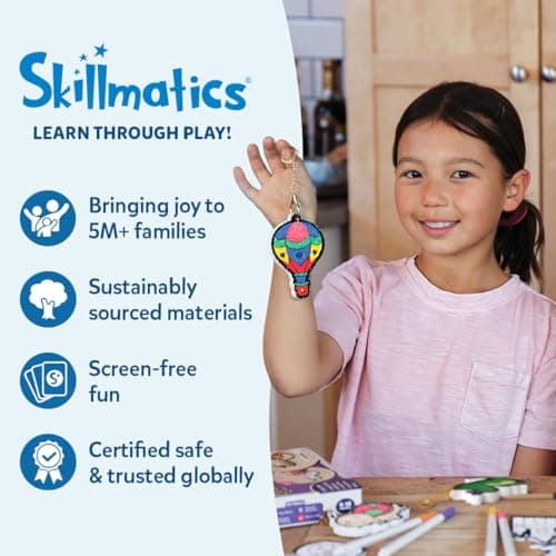 Skillmatics Ultimate Art & Craft Kit for Kids - 2000+ Pieces, DIY Craft Supplies with Step-by-Step Guide, Creative Activity Set & Gifts for Girls & Boys Ages 6, 7, 8, 9, 10, 11, 12, 13 — view 6