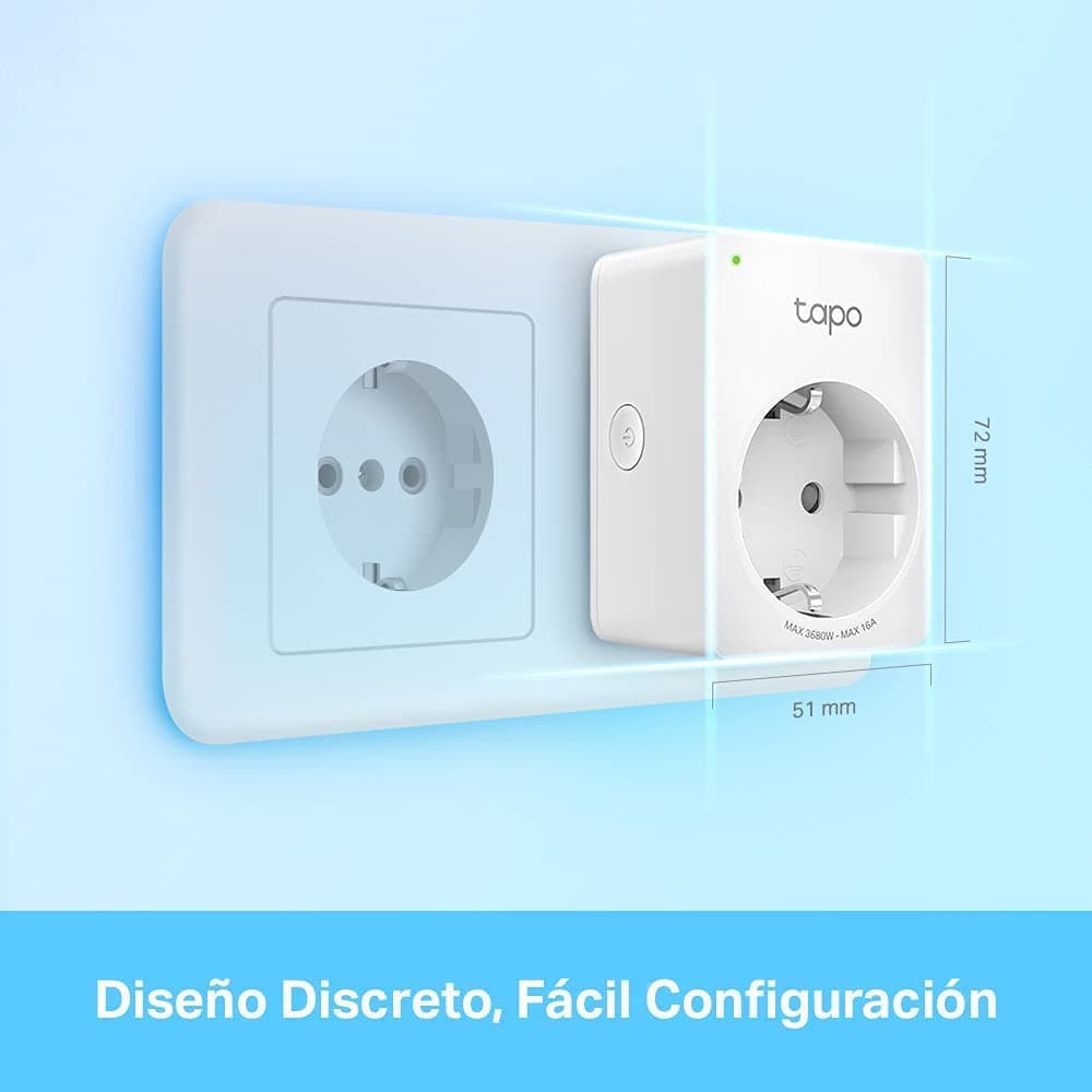 Tapo P110 (4 paquetes) – Mini enchufe inteligente Wi-Fi (con monitoreo de energía), programación encendido/apagado, ahorro de energía, compatible con Alexa y Google Home — view 7
