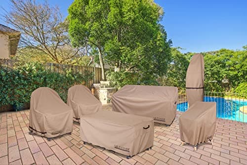 ULTCOVER Waterproof Patio Adirondack Chair Cover 2 Pack for Outdoor Chair Size Upto 32W x 35D x 36H inch — view 5