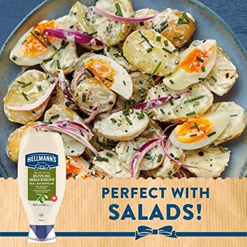 Hellmann's Mayonnaise ideal condiment for sandwiches, salads and burgers Olive Oil with free run eggs and canola oil 750 ml — view 7