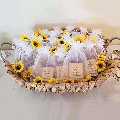 Bezall 100Pcs White Organza Bags 4x6 Inches, Mesh Drawstring Wedding Favors Gift Bags Jewelry Pouches Christmas Candy Bags — view 4