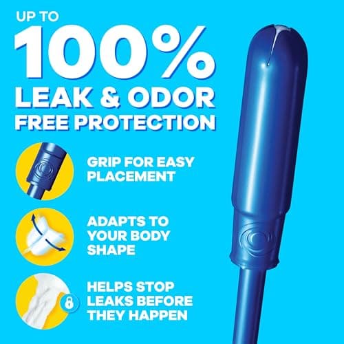 Tampax Pearl Tampons, with LeakGuard Braid, Super Plus Absorbency, Unscented, 50 Count — view 2