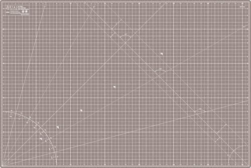 Elan Cutting Mat A1 Black & Taupe, Large Self Healing Cutting Mat 24 x 36 Inch, 5-Ply Craft Board Black, Hobby Board for Crafts 24x36 Inch