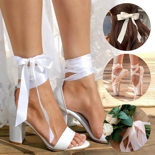 WEGOODZF Flat Satin Ribbon Shoelaces: 2cm Wide 51 inch Pink Silk Shoe Laces for Women -2 Pair — view 3
