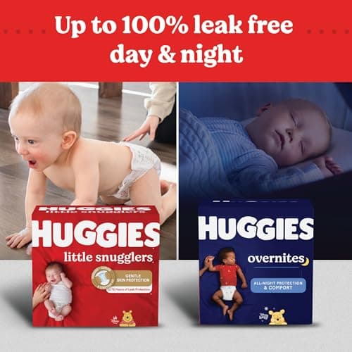 HUGGIES Diapers Size 1 - Little Snugglers Disposable Baby Diapers, 198ct, One Month Supply — view 13