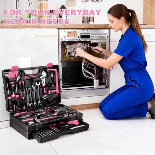 Tool Set- 412 Piece Home Repair/Auto Tool Kit, Storage Organizer with Drawers, Toolbox Storage Case for Women & Men, Perfect for Homeowner, Diyer, Handyman, DIY — view 4